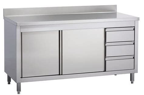 commercial stainless steel work table cabinet|commercial kitchen stainless steel drawers.